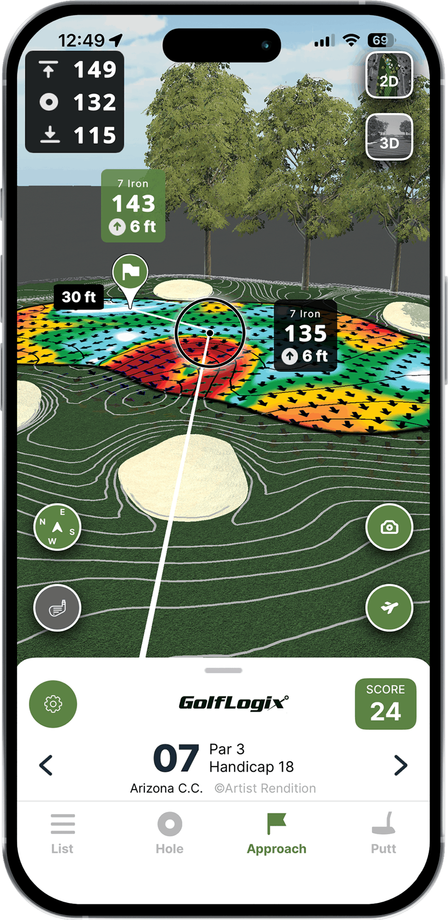 3D Approach View